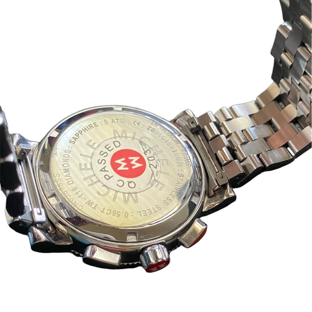 Michele Stainless Steel 42mm Sport Sail Diamond Watch - Picture 8 of 10